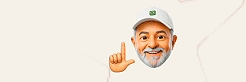 Lula acenando
